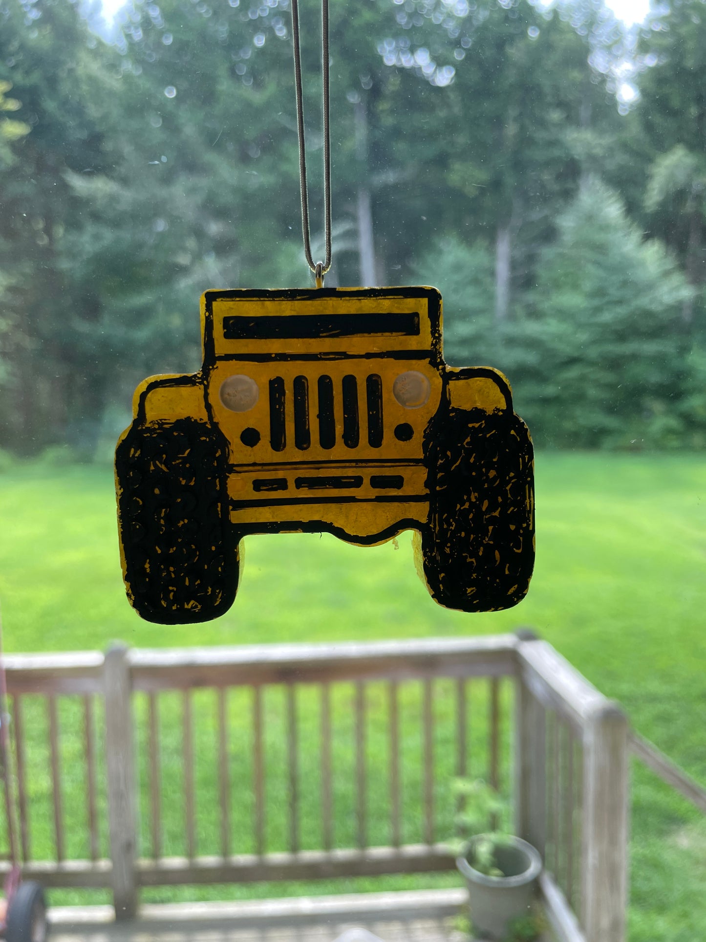 Pink Sands Yellow Jeep