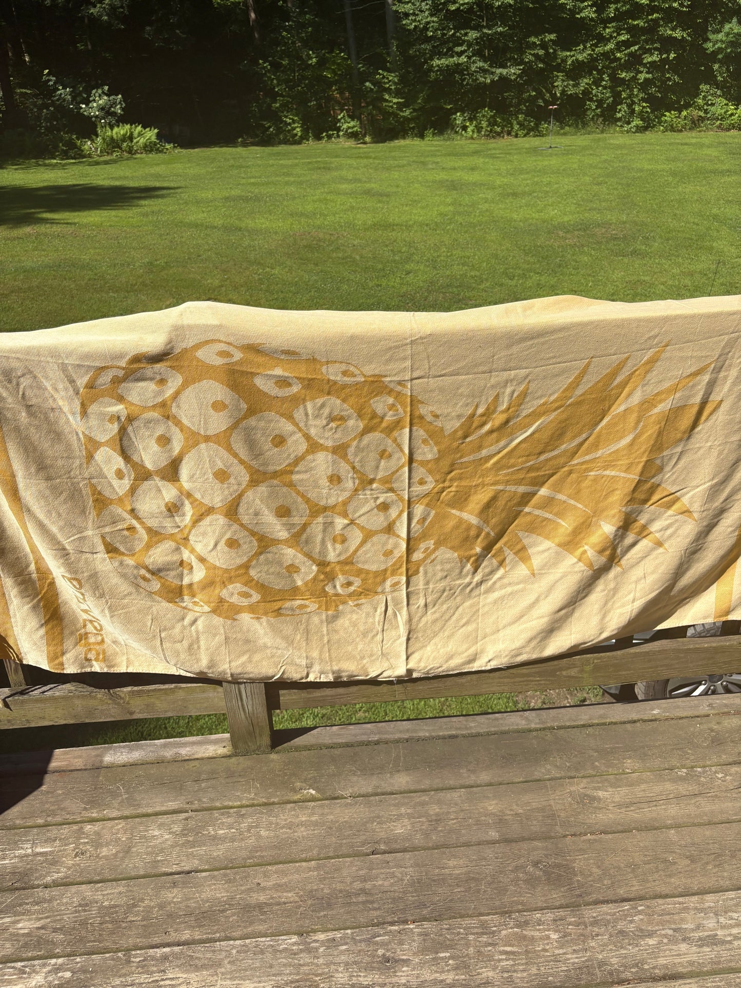 Pineapple beach towel
