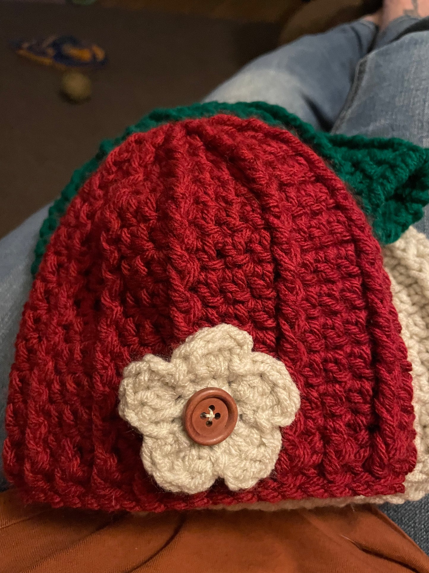 Girl Beanie with Flower