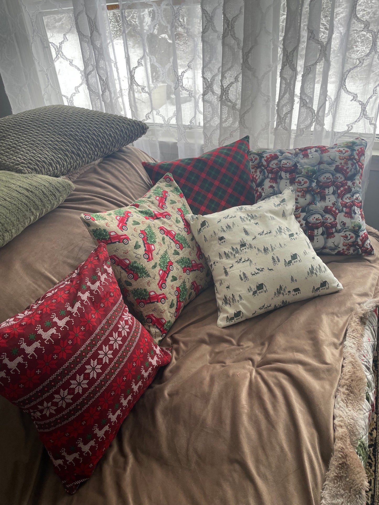 Christmas Envelope Pillows