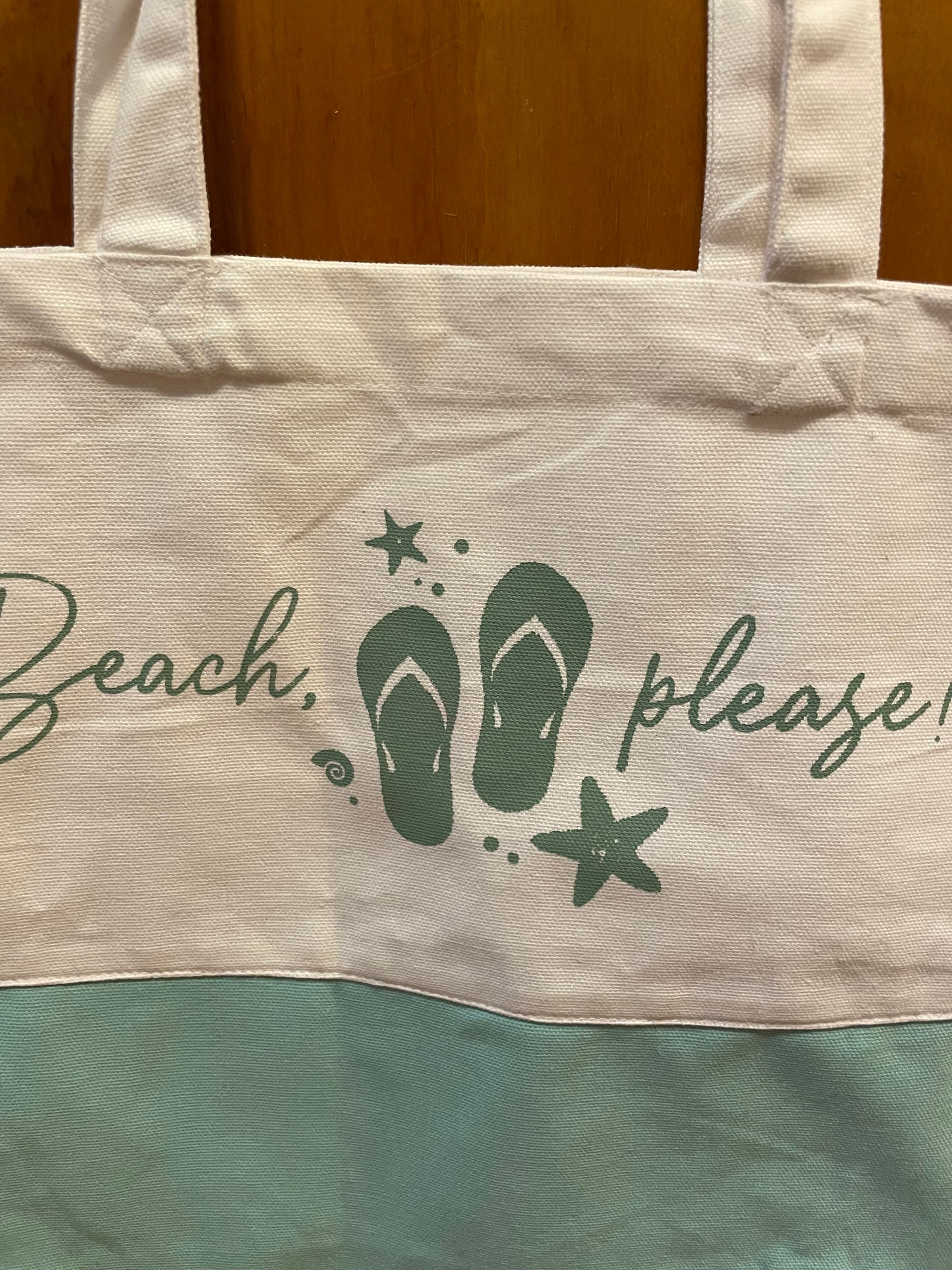 Mint Green Beach Please Bag