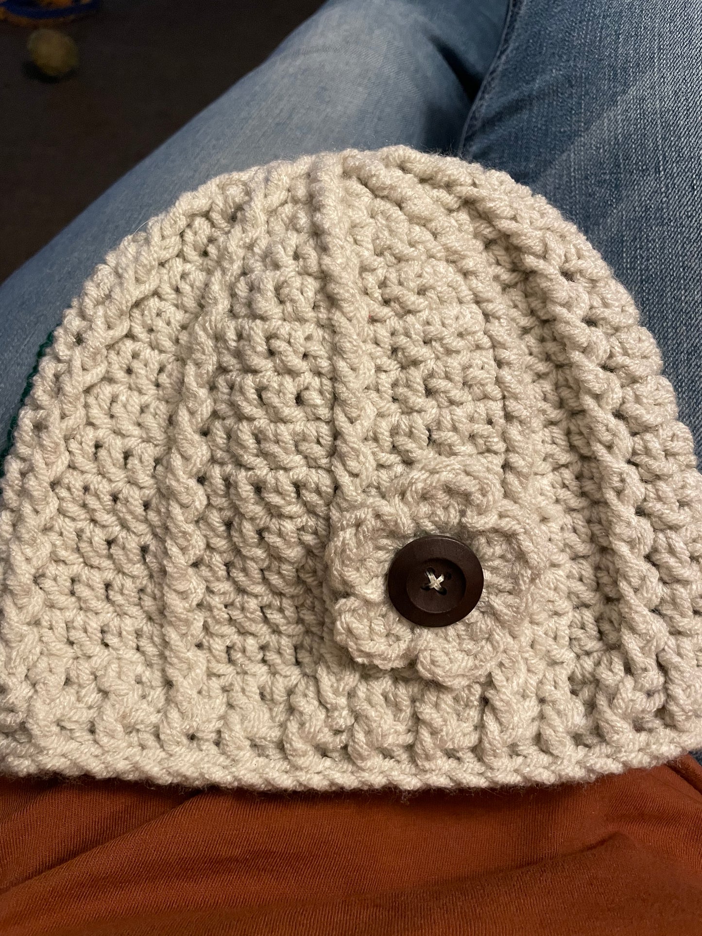 Girl Beanie with Flower