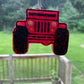 Cowboy Sunset Red Jeep