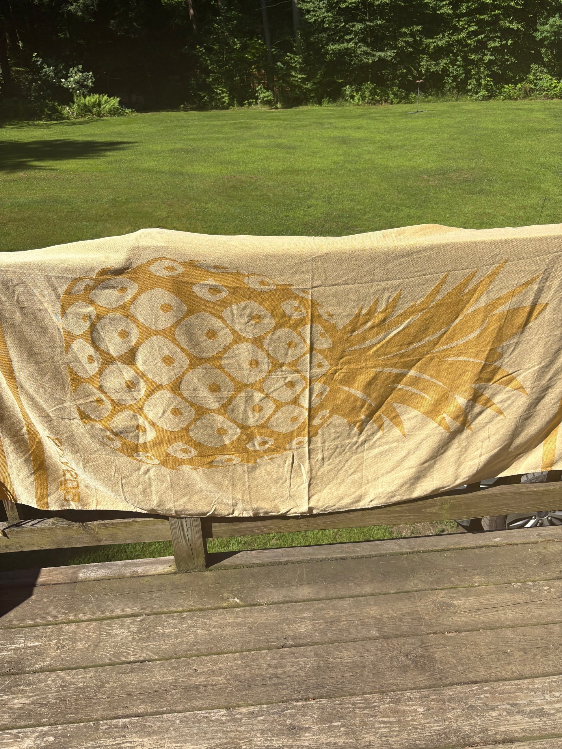 Pineapple beach towel