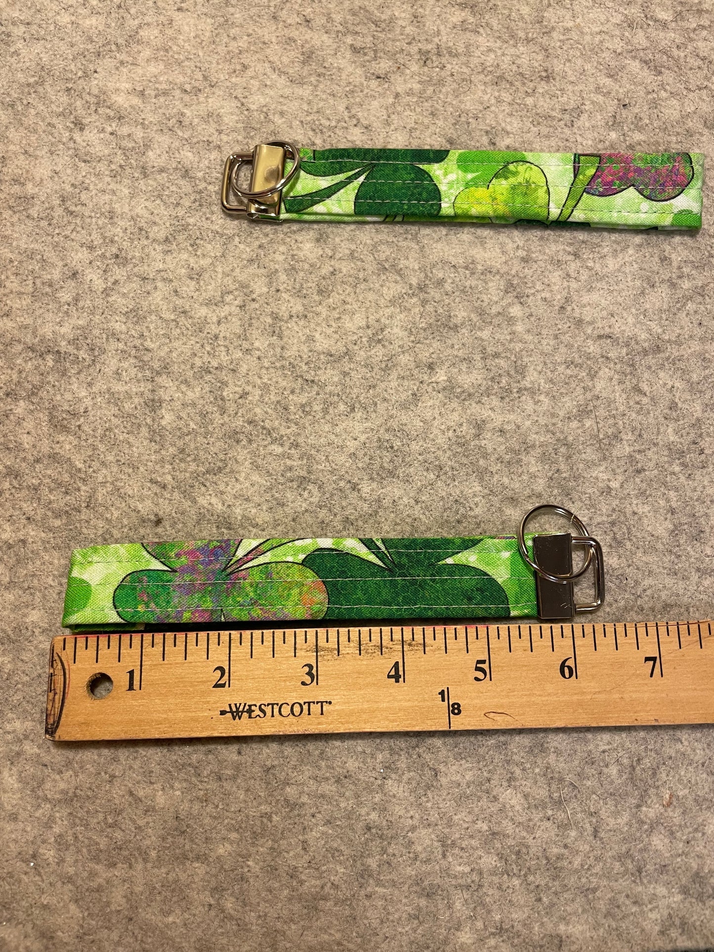 Four Leave Clover Wristlet Key Fob Keychain