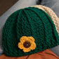 Girl Beanie with Flower