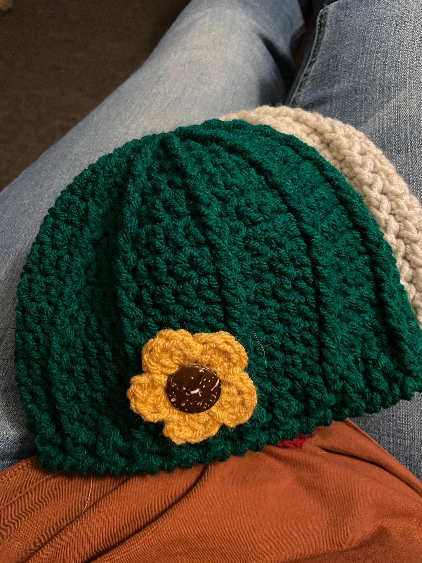 Girl Beanie with Flower