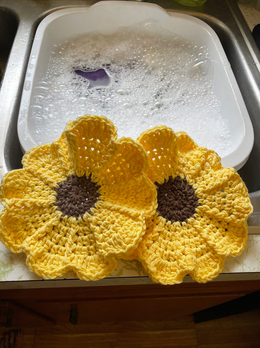 Sunflower Dishcloths