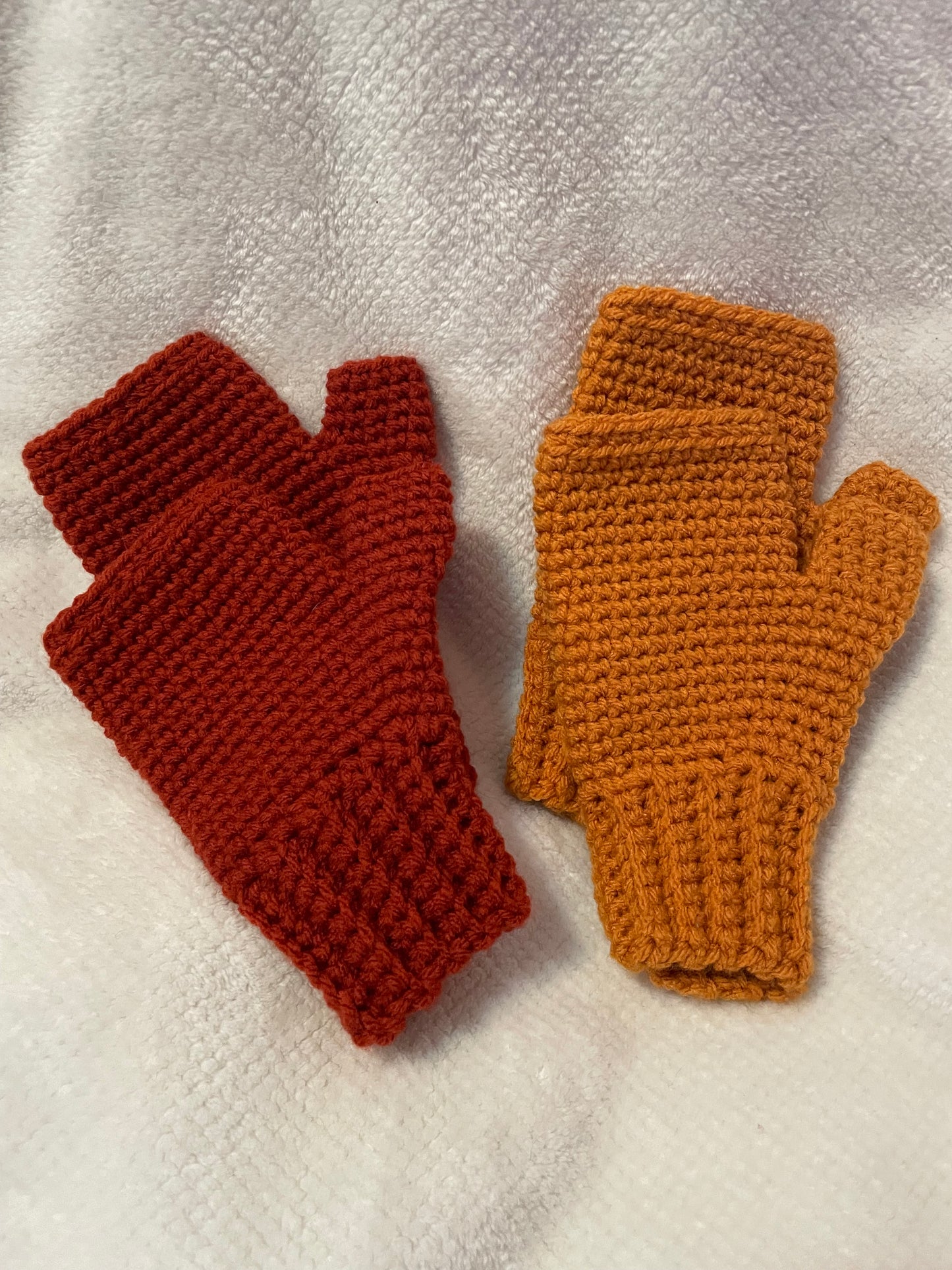 Crocheted Fingerless Mittens