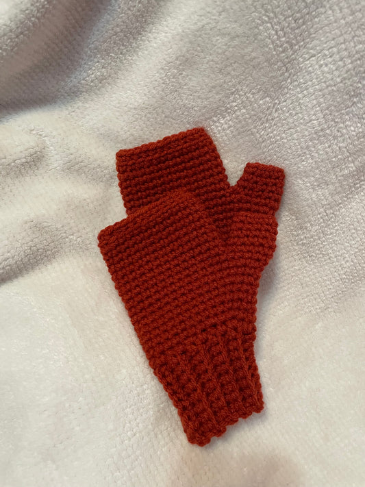 Crocheted Fingerless Mittens