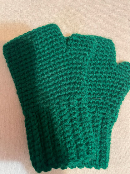 Crocheted Fingerless Mittens